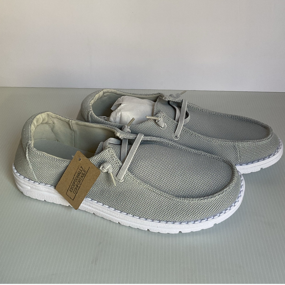 Drope Kate  Shoes Ice Grey Size 9M Men’s Lightweight Comfort Casual Loafers - Picture 4 of 11